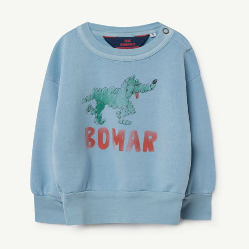 [12m]Bear Baby Sweatshirt (blue green bomar)
