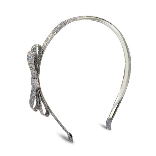 Glitter Ribbon Headband (silver)