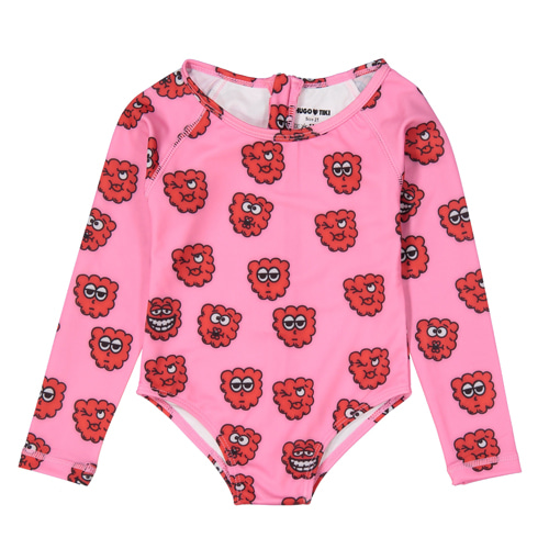 [10y]Surf onesie (pink raspberry)