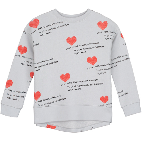 [4/5y]Ralaxed Sweatshirt (I heart you)