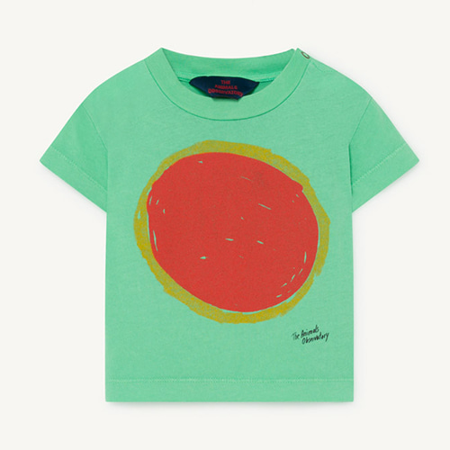 [18m]Rooster Baby Tshirt 1126_196 (green sun)