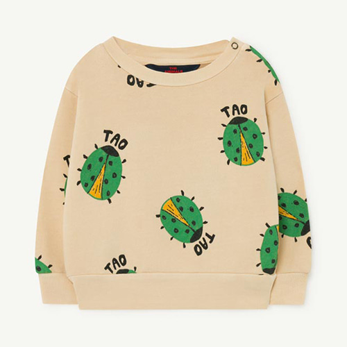 [18m]Bear Baby Sweatshirt 1140_026 (brown ladybug)