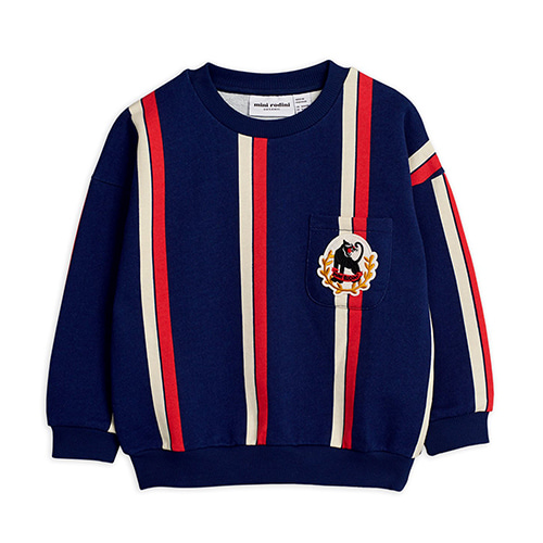 [92/98cm]Stripe Sweatshirt (blue)