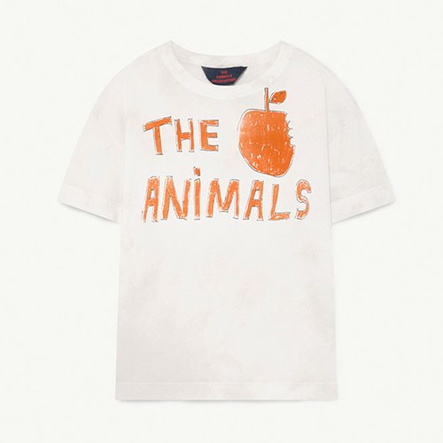 [12/14y]Rooster Tshirt 1286_108 (white the animals)