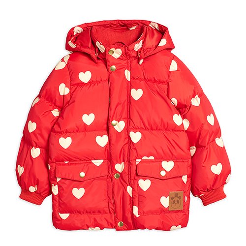 Heart Puffer Jacket (red)