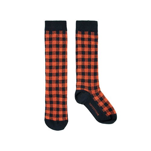 [6y]Check High Socks #369