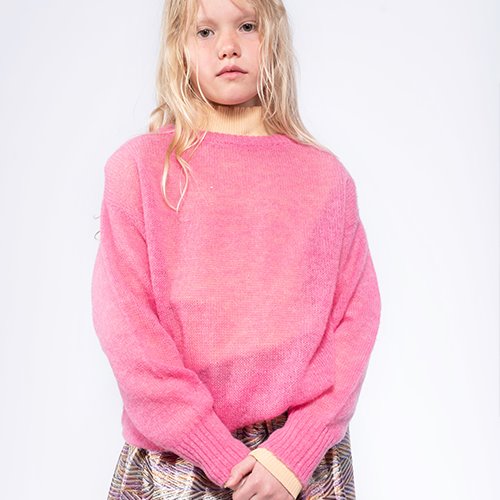Knit Boxy Sweater (glory pink)