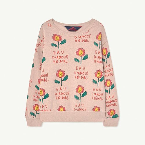 [12/14y]Bear Sweatshirt 20002_155 (pink flowers)