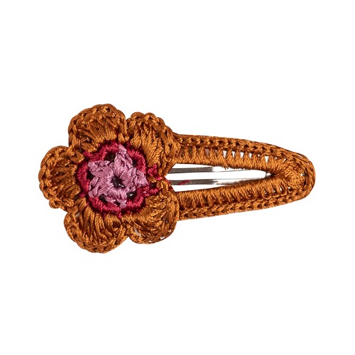 Flower Crochet Clip (safron)