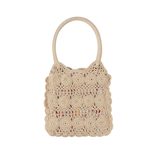 Floral Crochet Bag (natural)