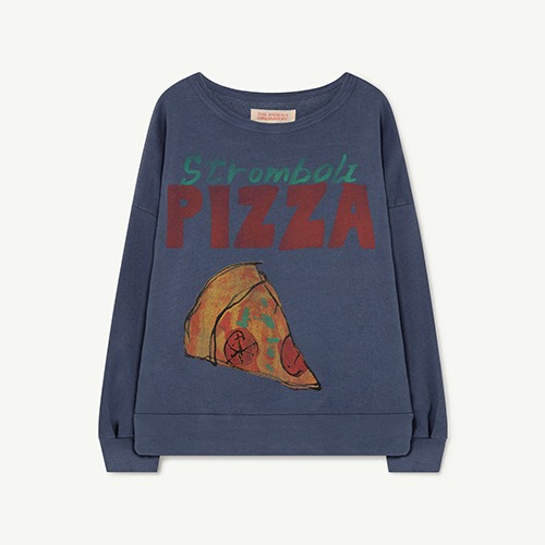 Big Bear Sweatshirt navy pizza 22018-151-BN