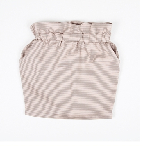 Mini rodini Small Stripe Bergamo Skirt (grey/organic)