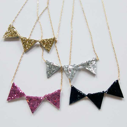 Glitter Necklace (4colors)