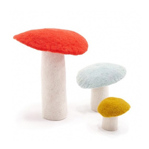 Felt Mushrooms : S
