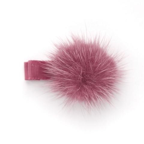 Pompom Clip (dusty coral)