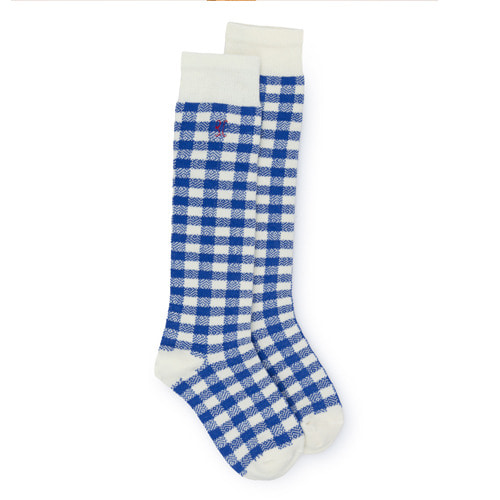[31/33]Short Socks Blue Vichy #127