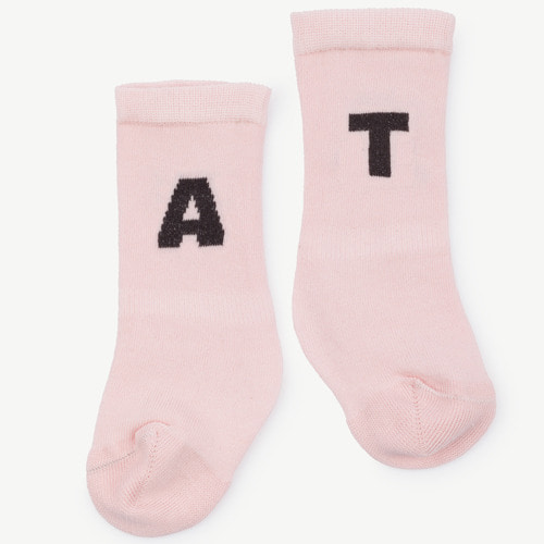 [12/18m]Worm Baby Socks (soft pink)
