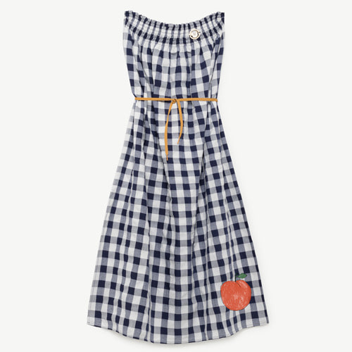[2,3y]Dolphin Dress (navy blue peach)