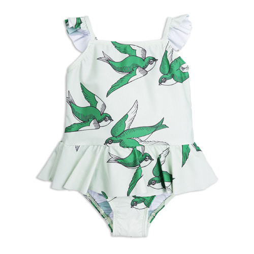 [92/98cm]Swallows Swimsuit (green)