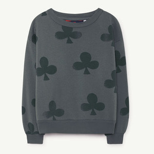Bear Sweatshirt (grey clovers)
