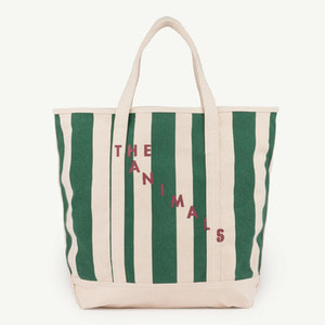 Tote Bag (green stripes)