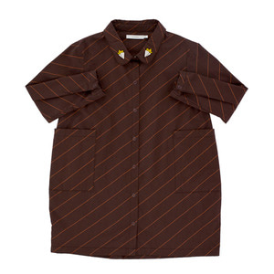 [2/4y]Diagonal Shirtdress