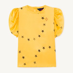 [4/10y]Silky Canary Blouse 1179_099 (yellow star)