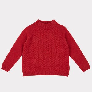 [12y]Owl Sweater (berry)