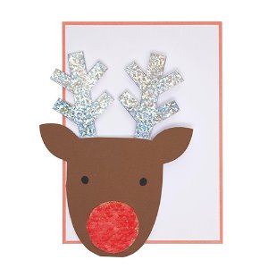 Nose Reindeer Card