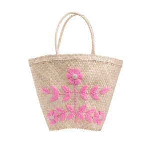 Basket Bag (pink/white)