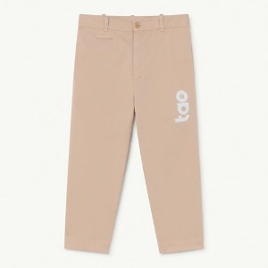 [10/12y]Camel Trousers Soft Pink Logo 21123-011-FN