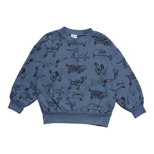 [10/12y]Arkle Sweatshirt Yeux Blue #22