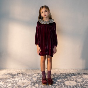 [6y]Lorena Dress (maroon)