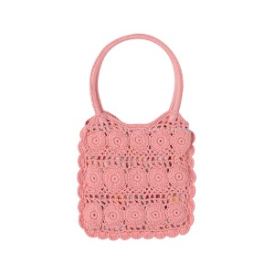 Floral Crochet Bag (pink)