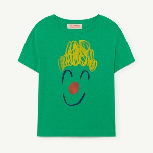[2/3y]Rooster Tshirt green clown 21174-197-HP