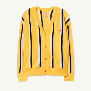 [12y]Stripes Racoon Cardigan yellow 22134-099-CE