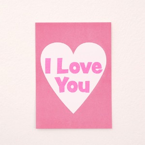 Risography Wall Card I Love You