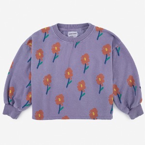 [8/9y]Flowers  Cropped Swetshirt #46
