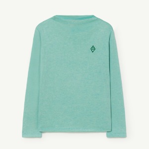 [6y]Deer Tshirt turquoise 22009-280-CE