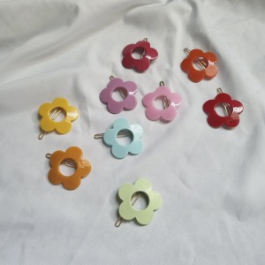 flower hair clip (9colors)