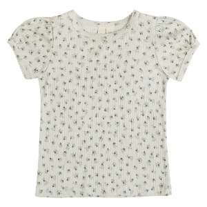 Pointelle Tshirt tiny floral