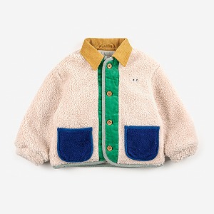 Color Block Sheepskin Jacket #128