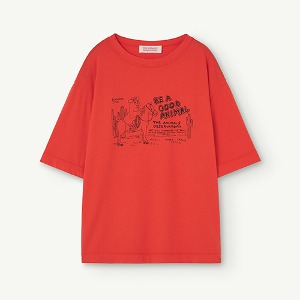 Rooster Oversized Tshirt red 24021-307-CQ