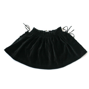 Makie Smoke velvet gathered skirt (black)