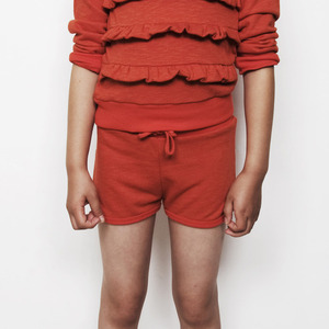 Mini rodini Siracusa french terry shorts (red)