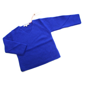 Caramel Baby and Child Goat Jumper (electric blue)