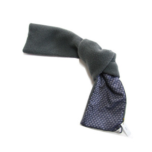 Makie wool fleece scarf (elephant+gray) 