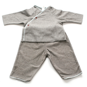 MAKIE kimono cardigan+pants set (heather)