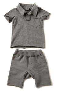 Appaman Polo with Roundshorts (Charcoal)