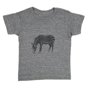 Makie Cotton Zebra T-shirt (Gray)